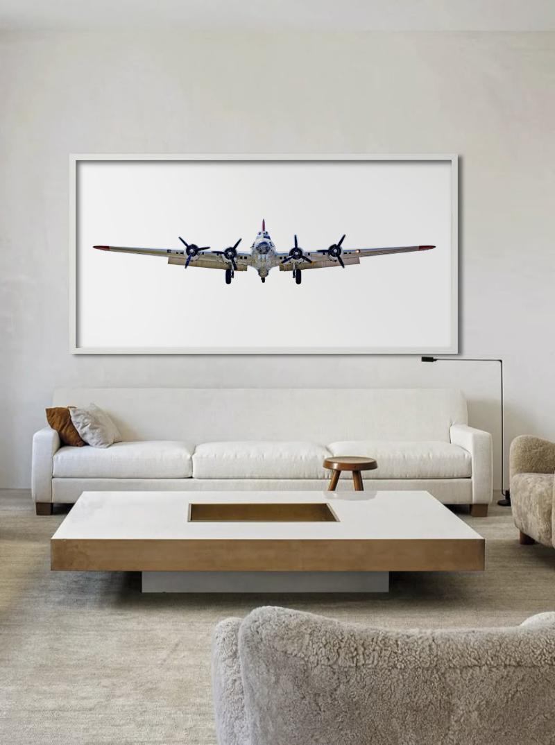 Boeing B17G - Flying Fortress Front, Fine Art Photography 2008 For Sale 2