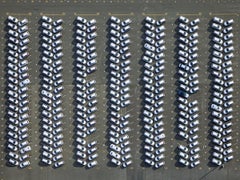 Newark Cars, Jeffrey Milstein, Archival Inkjet Print Framed in White