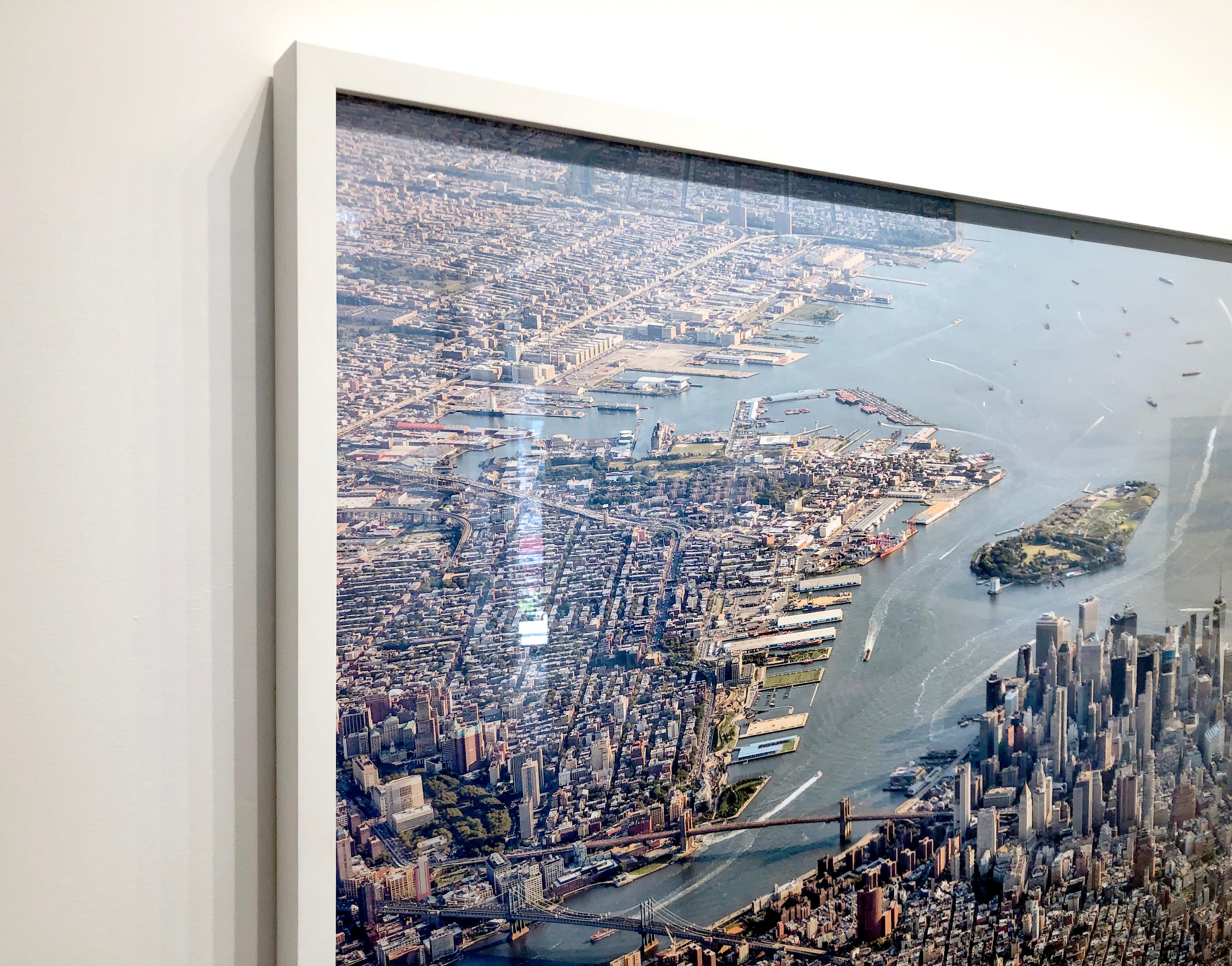 NYC 76 Times Square, Jeffrey Milstein, Framed in White with Plexiglass  For Sale 2