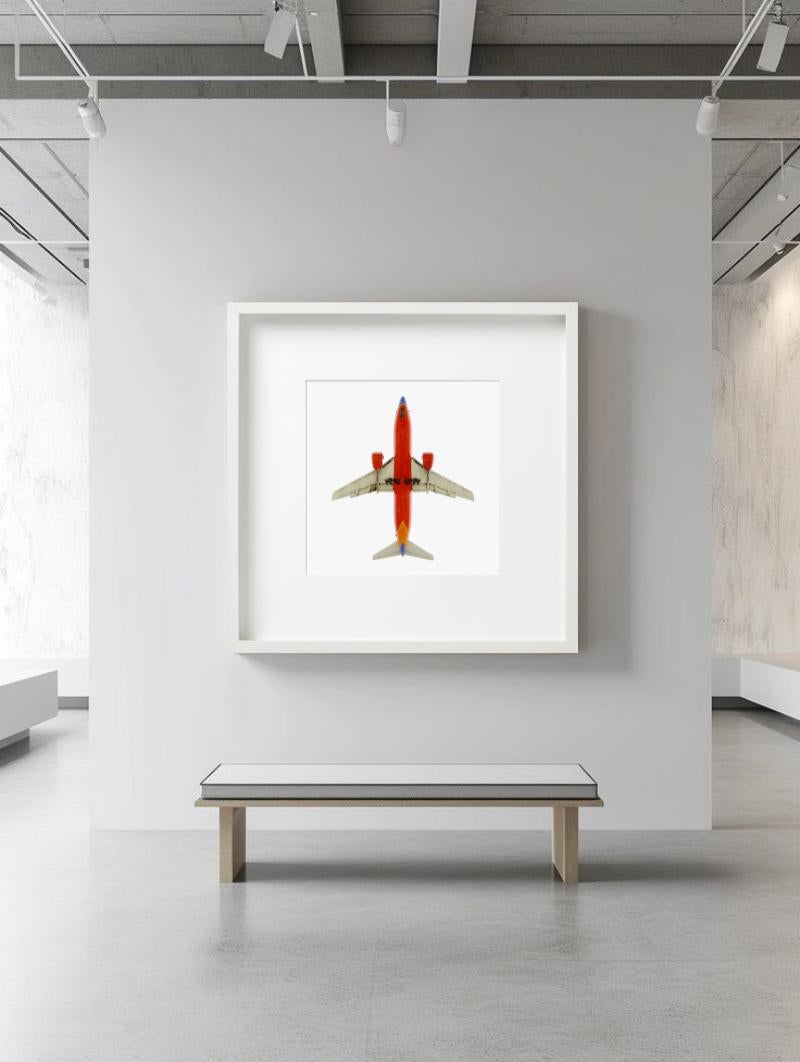 Southwest Airlines Boeing 737-300, Fine Art Photography 2005 - Gray Figurative Photograph by Jeffrey Milstein