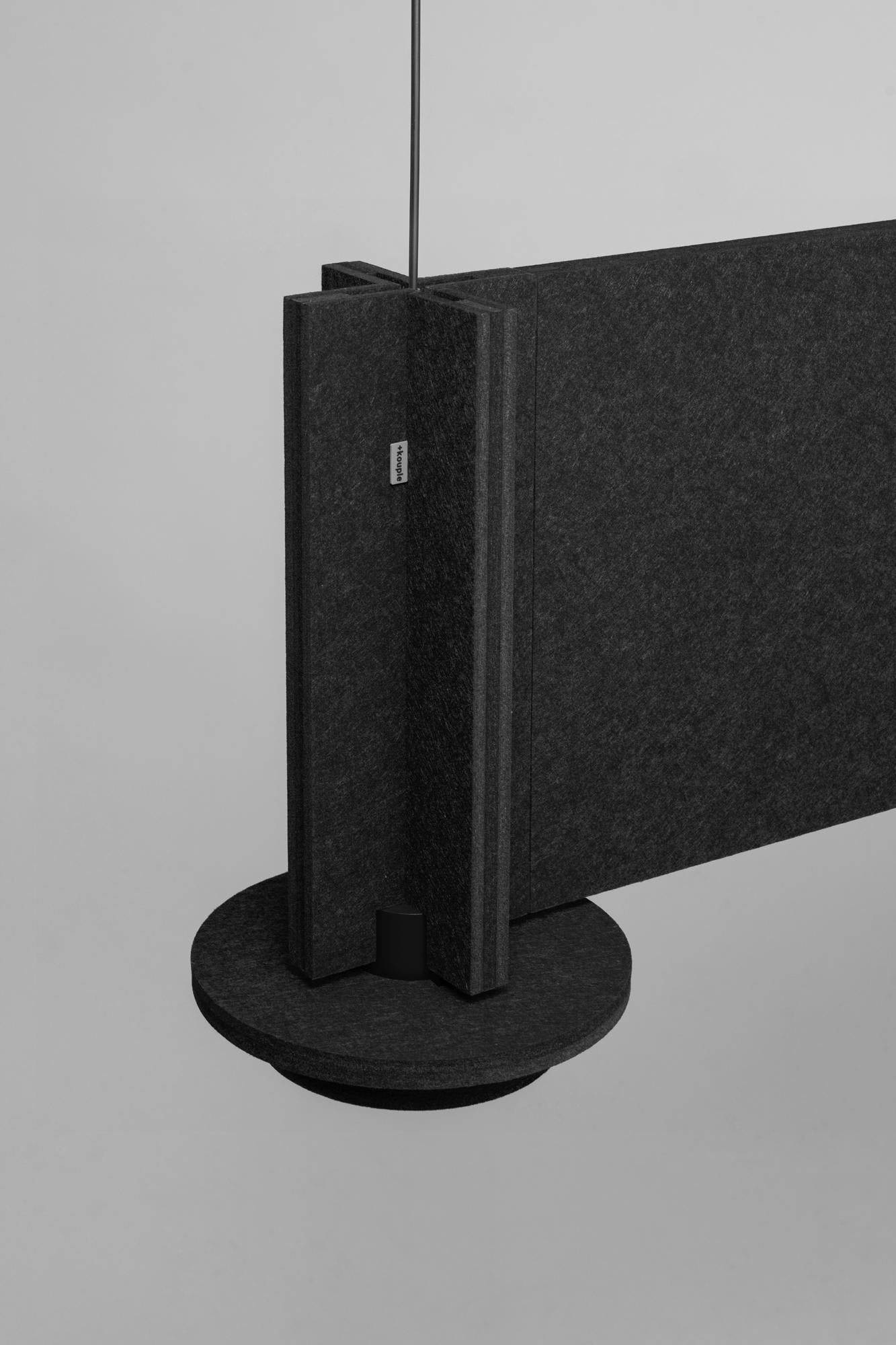 Ucraino Lampada a sospensione Jeffrey Panel Grey di +kouple in vendita
