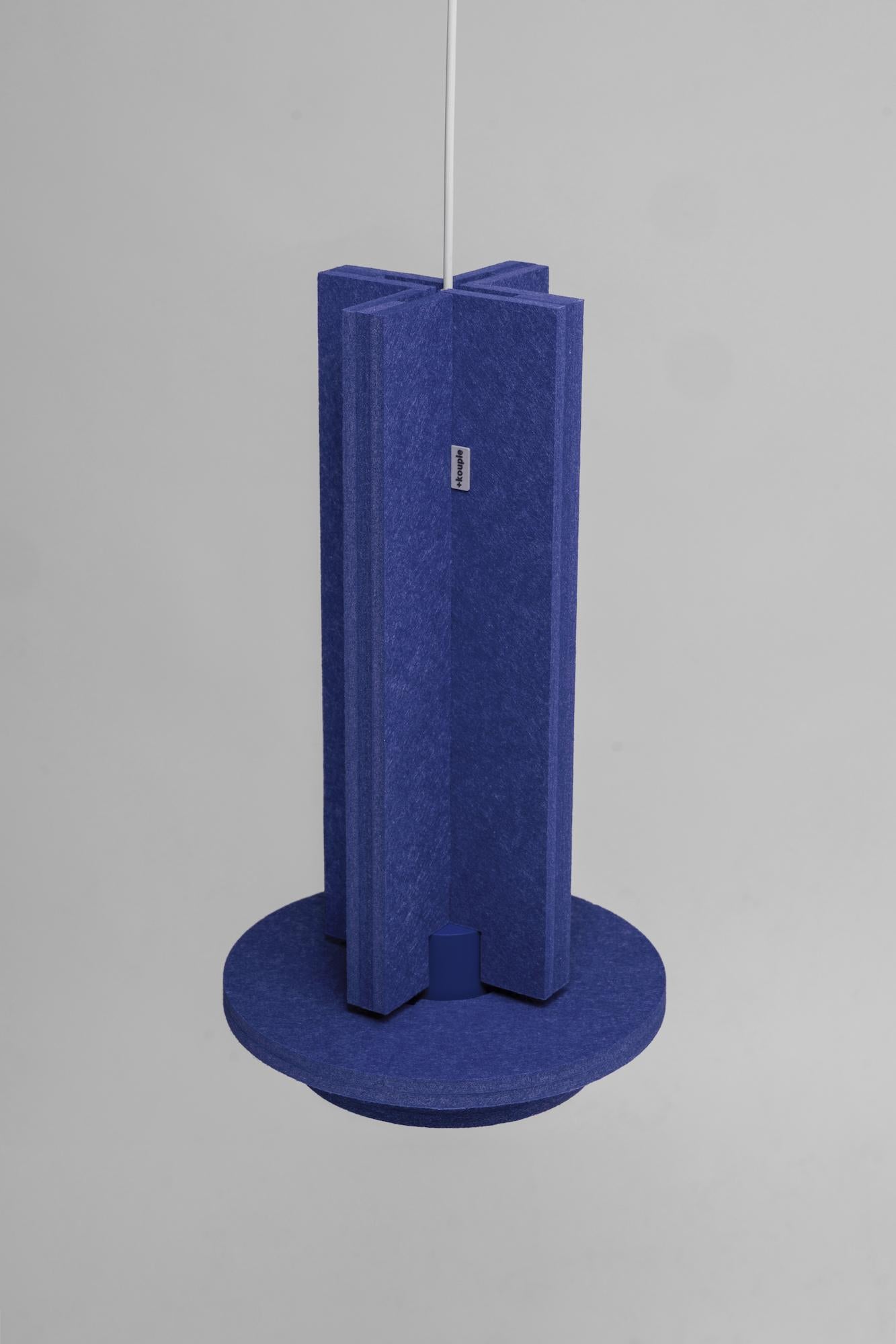 Contemporary Jeffrey Pink Pendant Lamp by +kouple For Sale