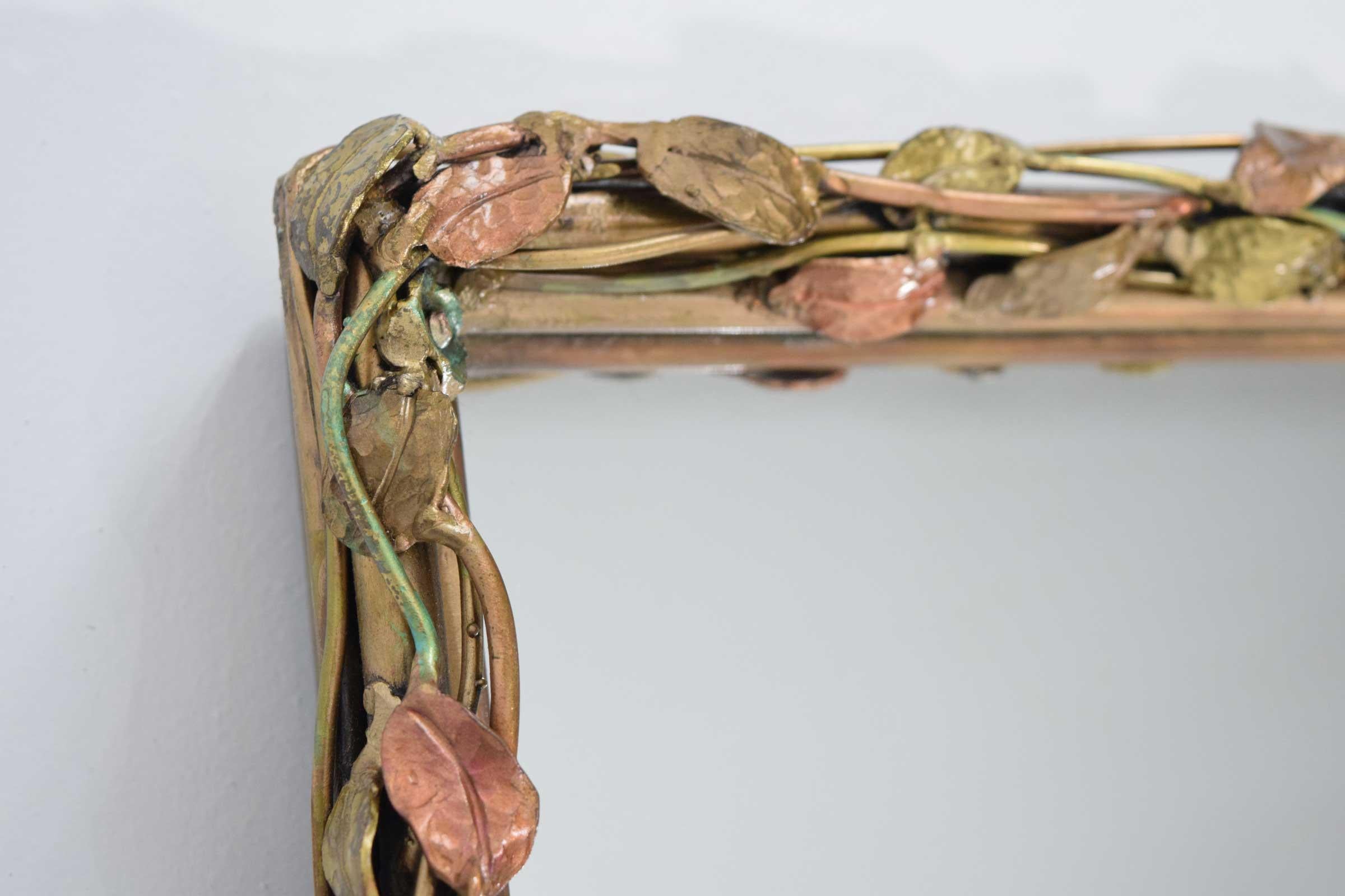 20th Century Jeffrey Sass Custom Bronze Framed Mirror