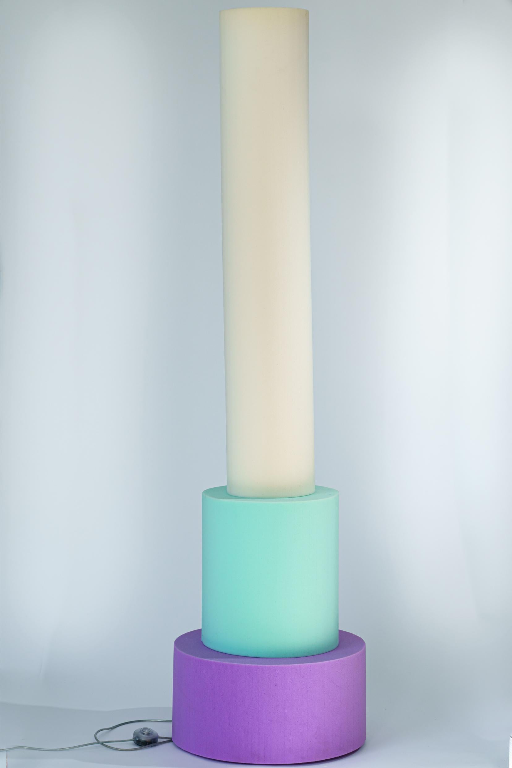 Lámpara de pie Jeffrey Schuimlampen de Sven Jansse Posmoderno en venta