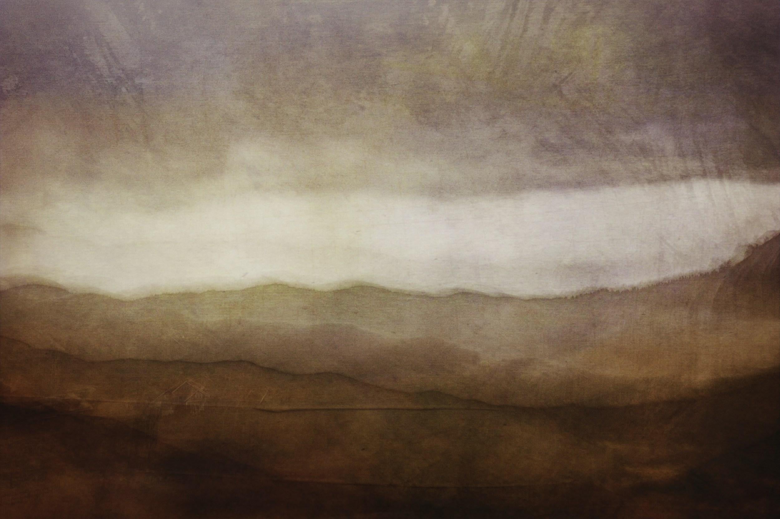 Jeffrey Tamblyn Landscape Photograph - Foothills (landscape, abstract, muted colors, intentional camera movement)