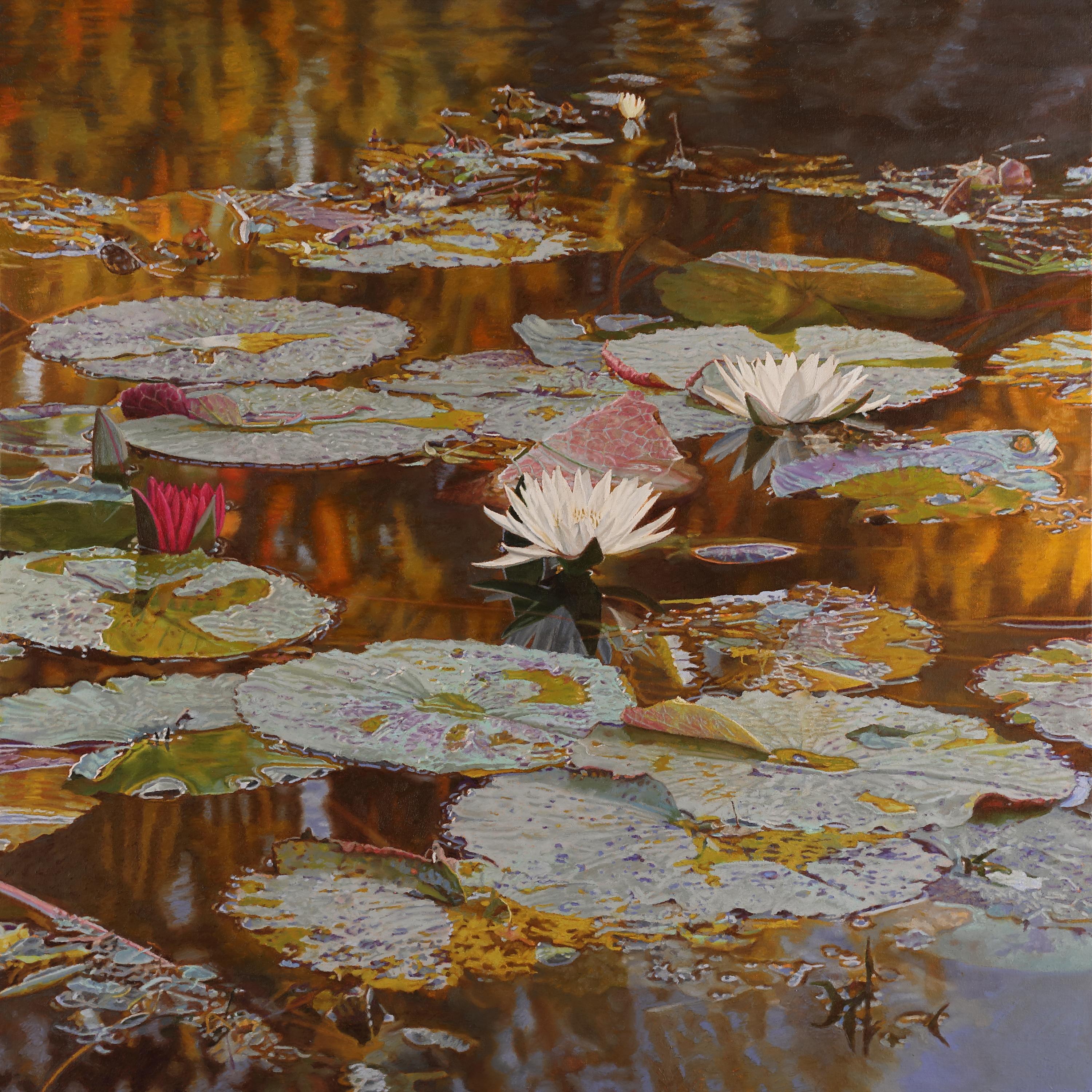 Landscape Painting di Jeffrey Vaughn - "Dopo la tempesta", Contemporaneo, Olio, Pittura, Tela, Fotorealistico, Incorniciato