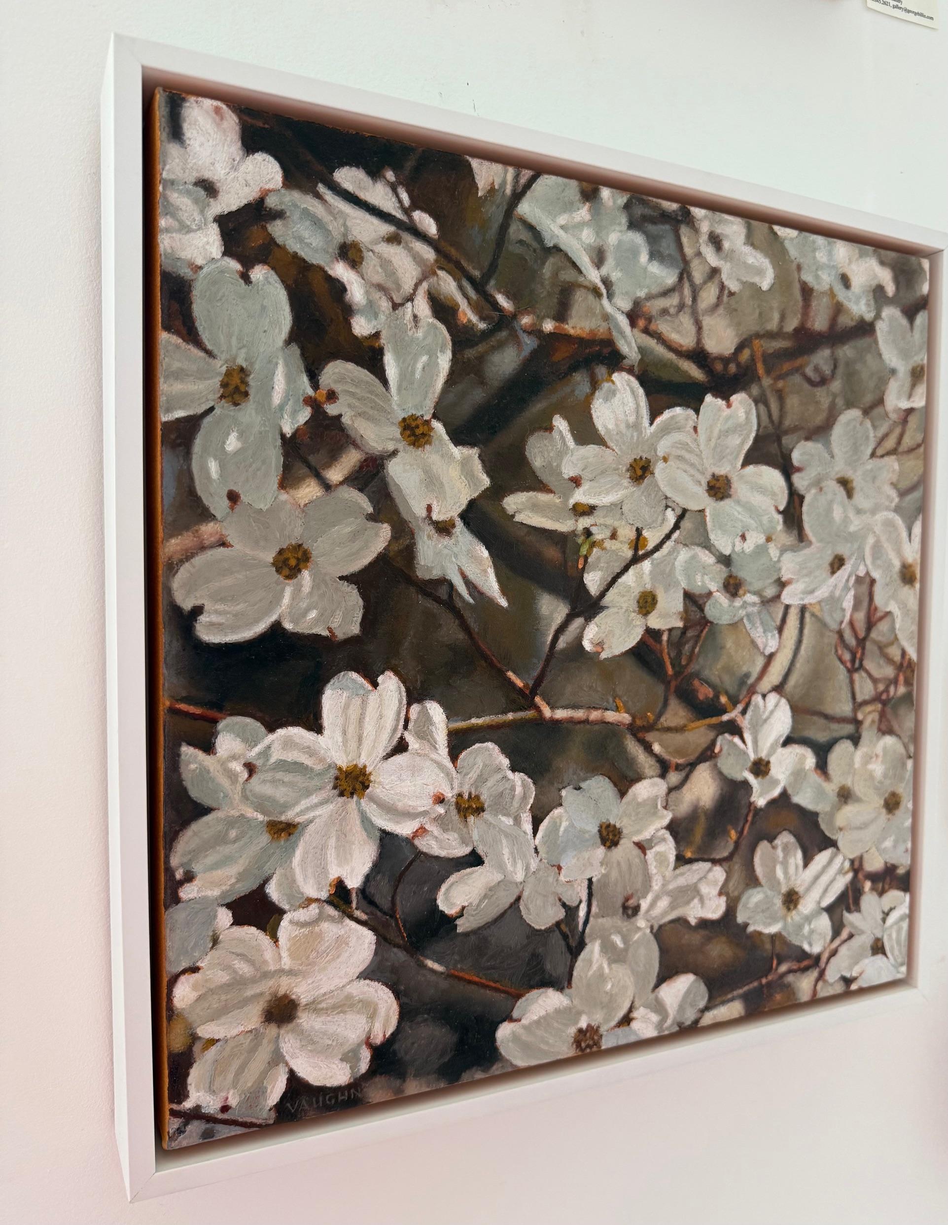 Flores de cornejo - Painting de Jeffrey Vaughn