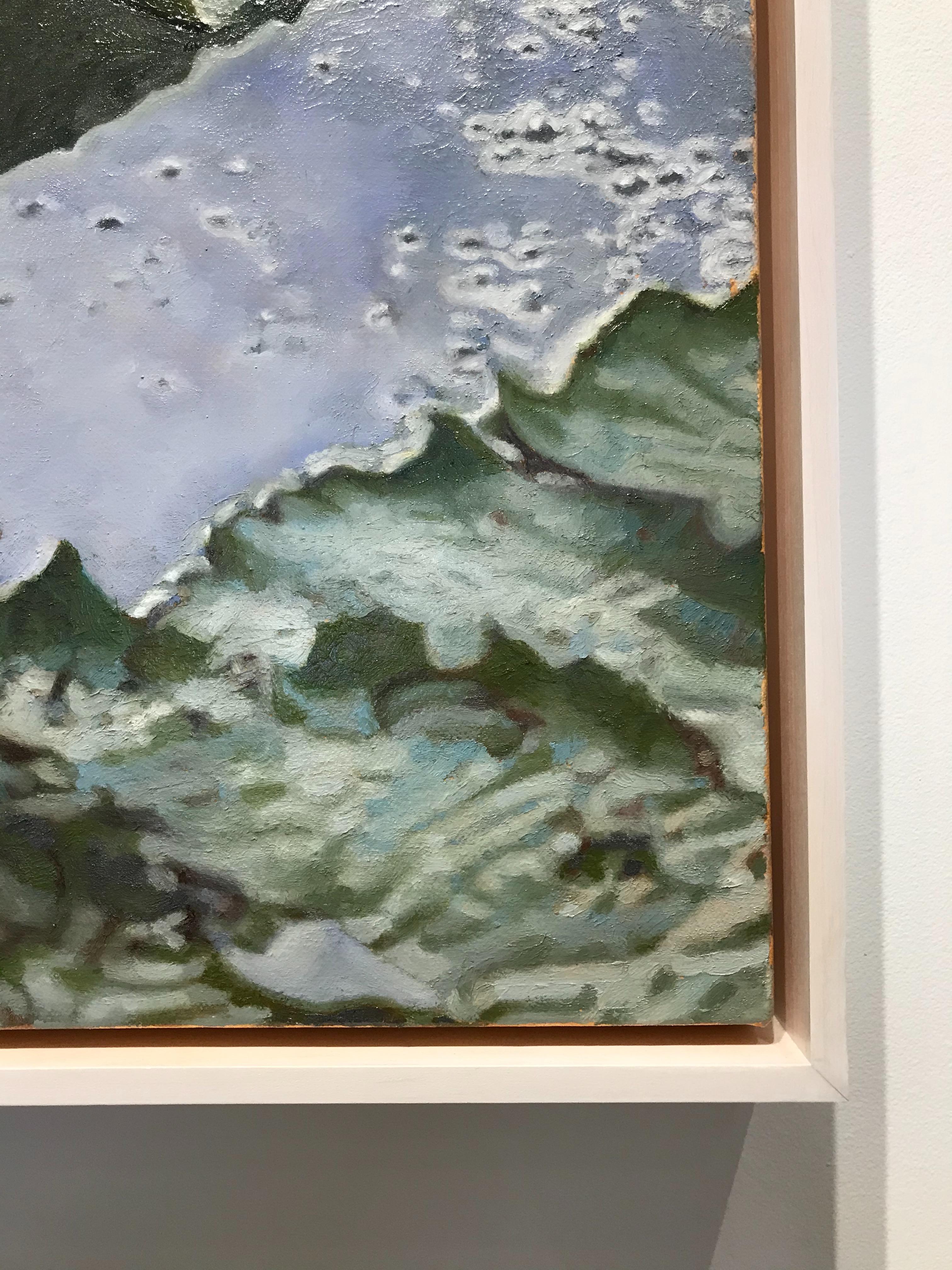Lilien nach dem Regen, Jeffrey Vaughn, 2020, gerahmtes Ölgemälde auf Leinwand im Angebot 3