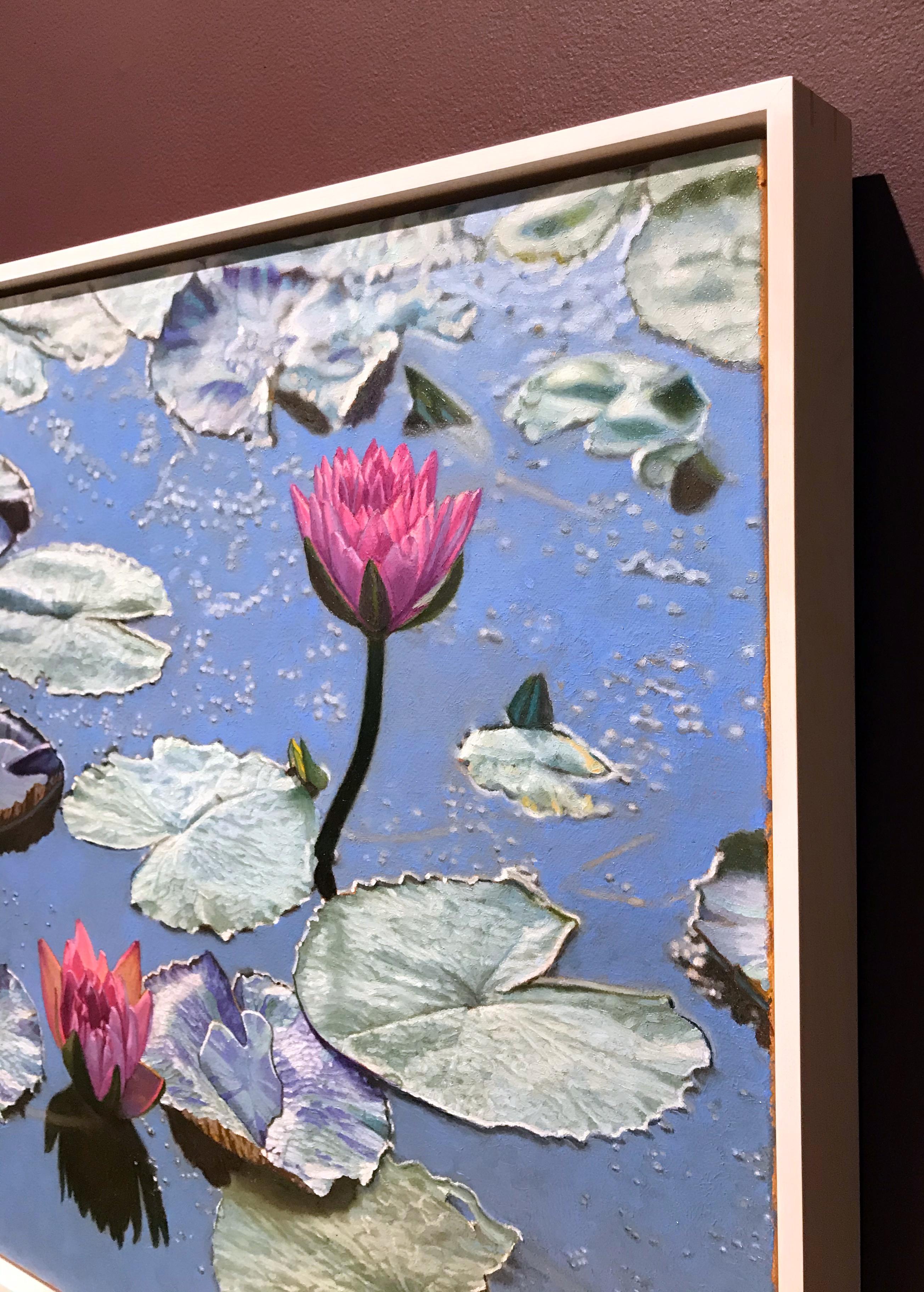 Lilien in weichem Licht, Jeffrey Vaughn, 2020, gerahmtes Ölgemälde auf Leinwand im Angebot 2