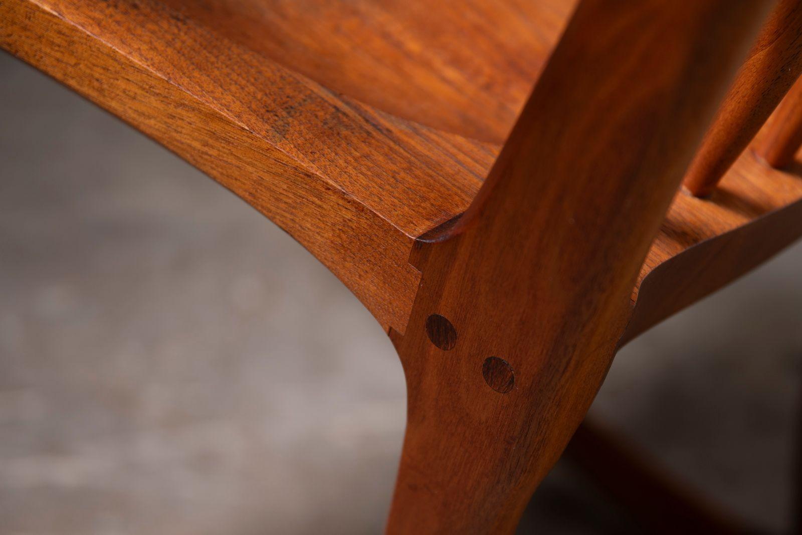 Chaise à bascule en noyer noir de Californie fabriquée à la main par Jeffry Mann Studio A 1985 en vente 10