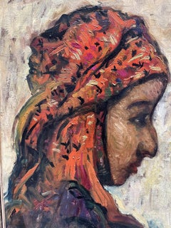Jehan Frison (1882-1961) Malika, Moroccan portrait, Fez-Bou Saâda period, c.1926