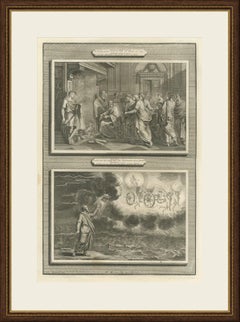 Jehoiakim Burns Jeremiah's Scroll and Ezekiel's Vision, Mortier, circa 1700