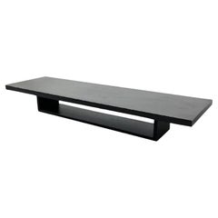 Table basse rectangulaire en chêne ébonisé Cassina Blox, Jehs+Laub, Italie, c. 2000.