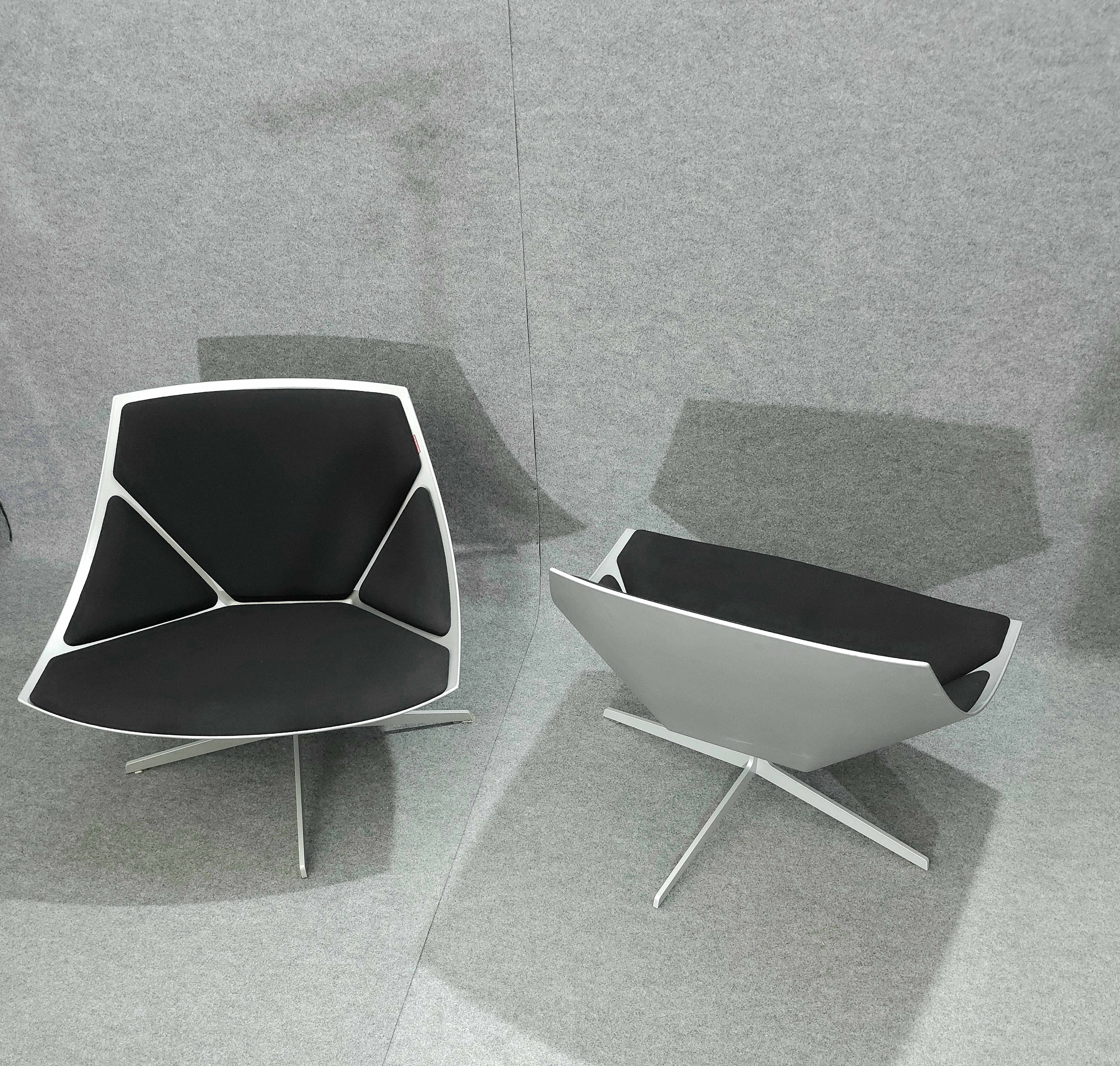 Jehs & Laub for Fritz Hansen Swivel Chair Modern Pair Denmark Design 2007 For Sale 9
