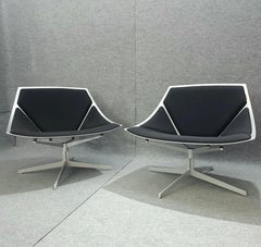 Jehs & Laub for Fritz Hansen Swivel Chair Modern Pair Denmark Design 2007