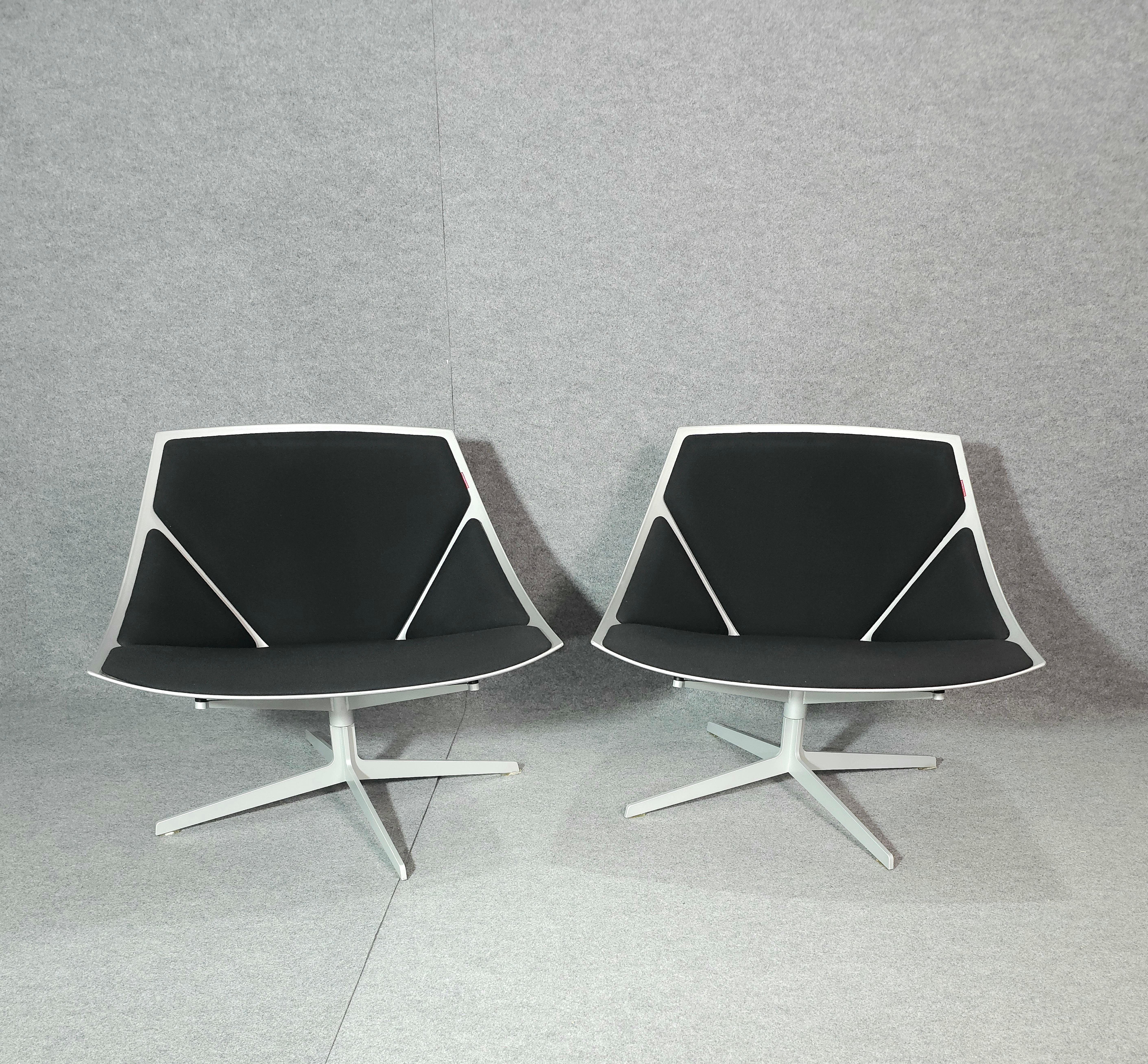 Jehs & Laub for Fritz Hansen Swivel Chair Modern Pair Denmark Design 2007 In Good Condition For Sale In Palermo, IT