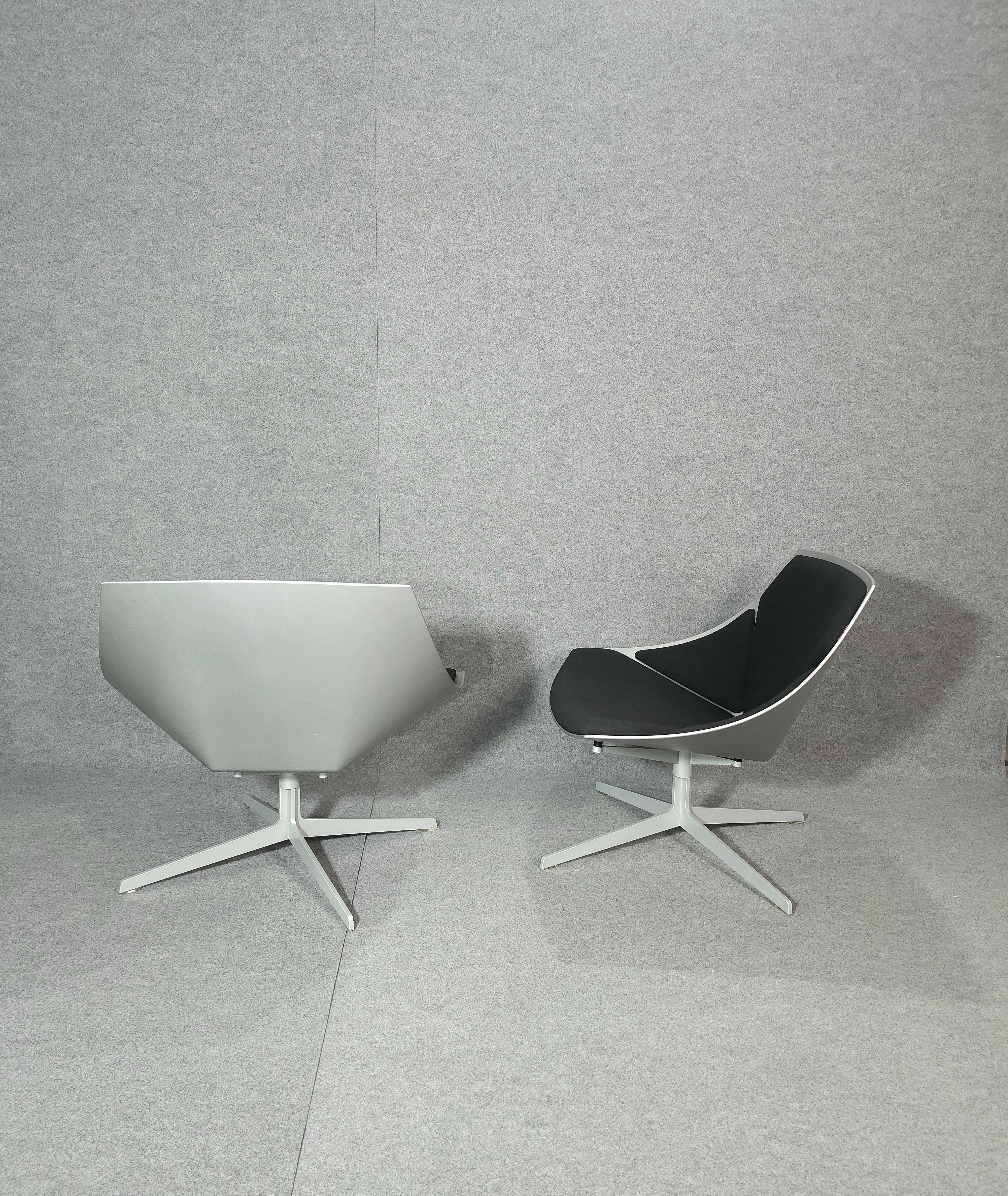Jehs & Laub for Fritz Hansen Swivel Chair Modern Pair Denmark Design 2007 In Good Condition For Sale In Palermo, IT