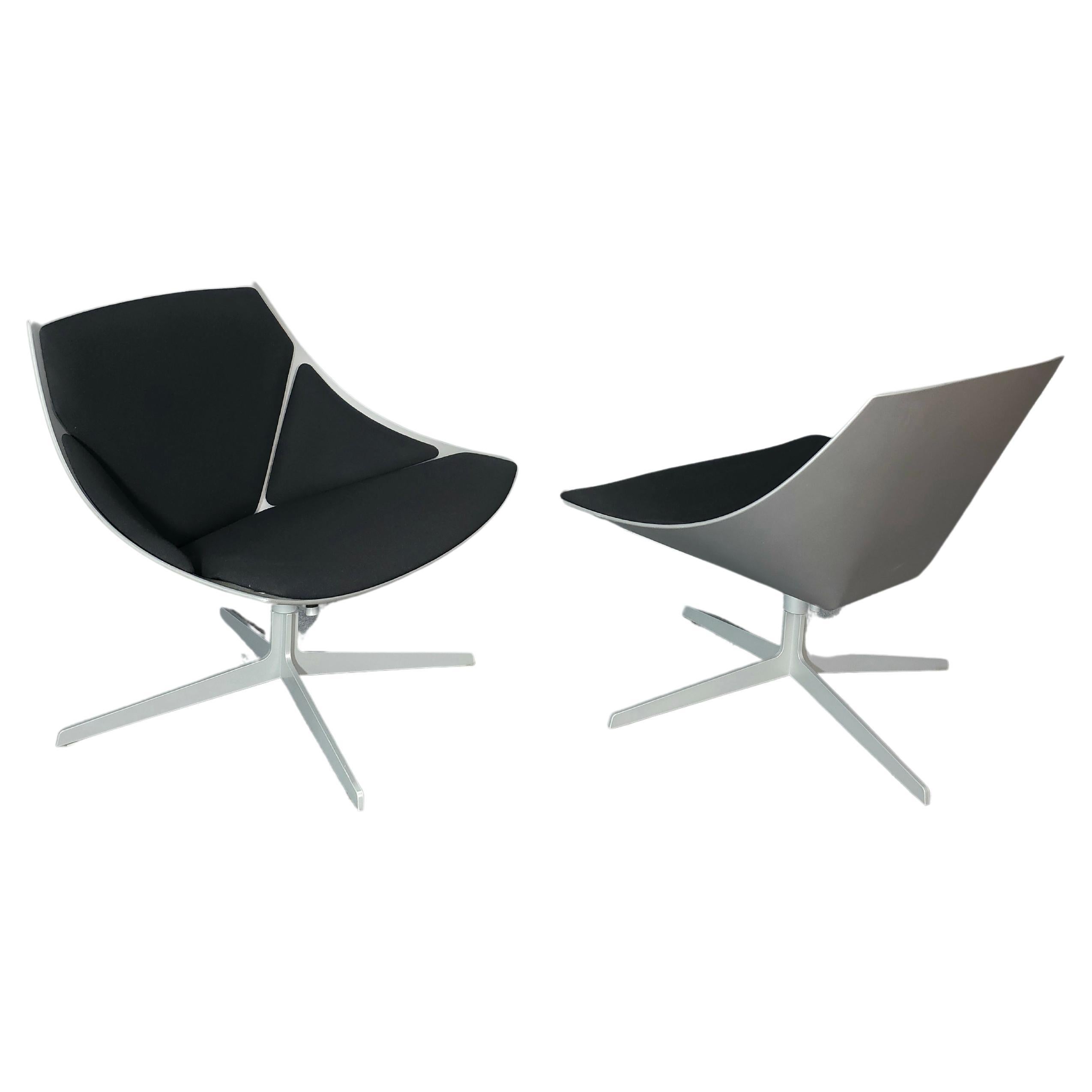 Jehs & Laub for Fritz Hansen Swivel Chair Modern Pair Denmark Design 2007 For Sale