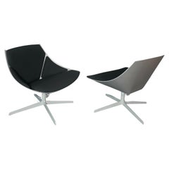 Jehs & Laub for Fritz Hansen Swivel Chair Modern Pair Denmark Design 2007