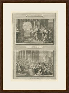 Jehu and the Heads of Ahab's Sons and Baal's Prophets Slain, Mortier, circa 1700
