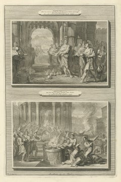 Jehu and the Heads of Ahab's Sons and Baal's Prophets Slain, Mortier, circa 1700