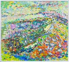 Seagulls On The Shore Oil Painting