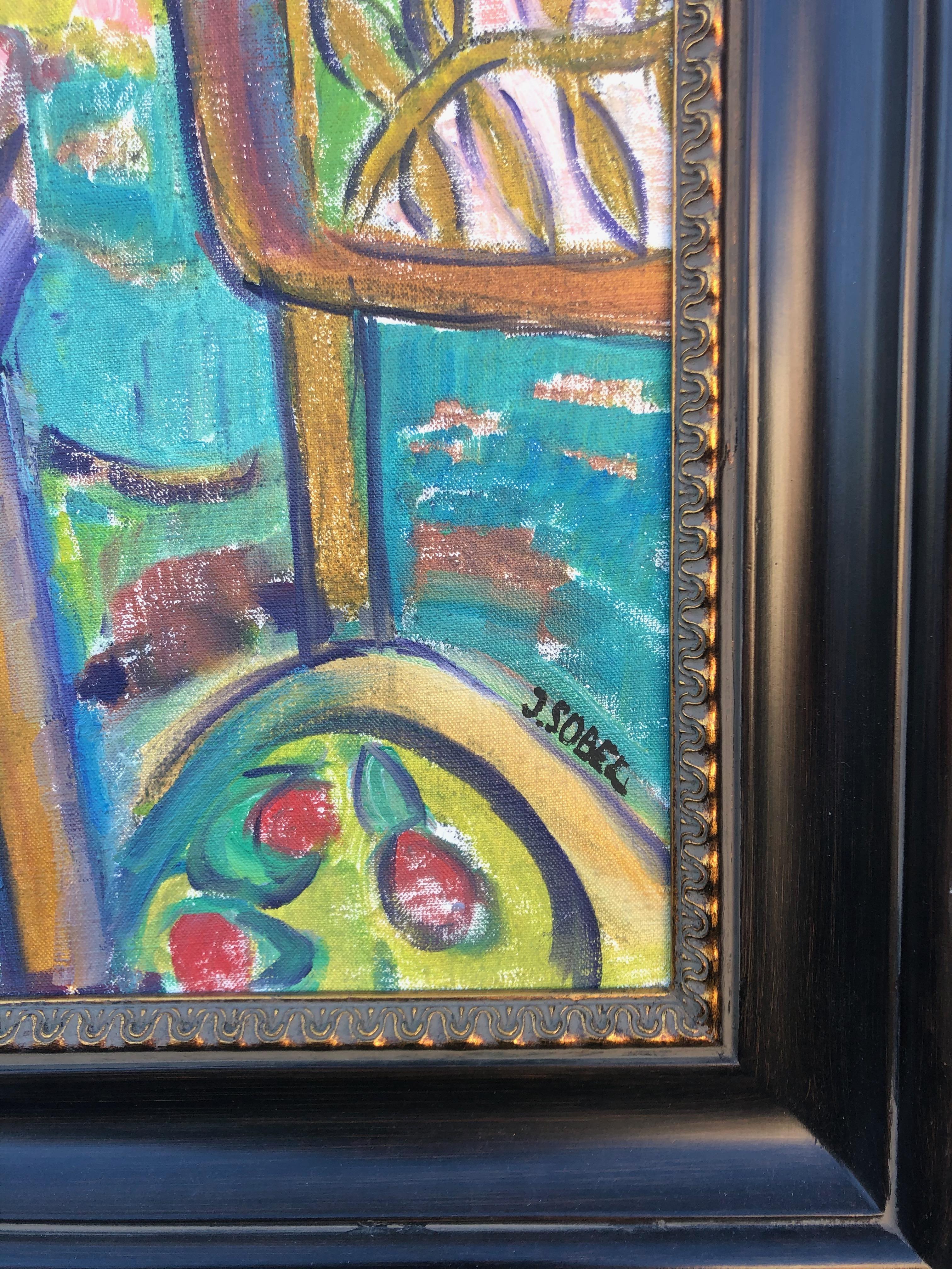 Tavola con frutta e aragosta Natura morta - Painting Impressionismo di Jehudith Sobel