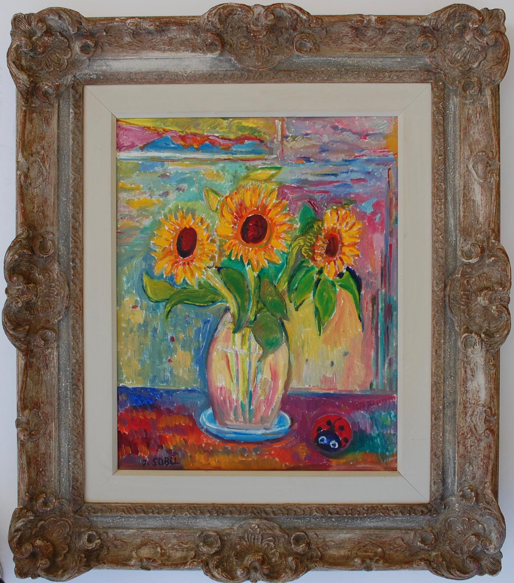 Still Life with Sunflowers On The Table  For Sale 1