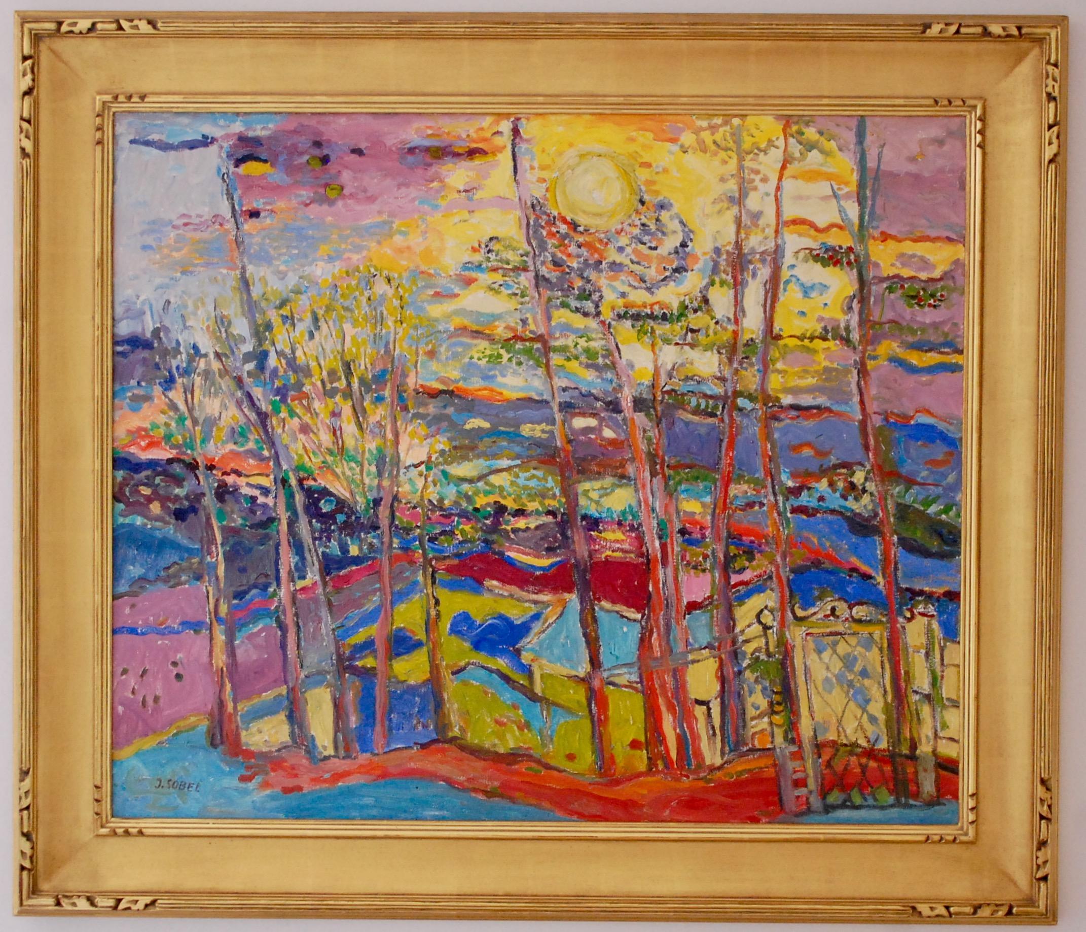 Paisaje vibrante con sol en venta 1