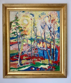 Vibrant Landscape With Sun