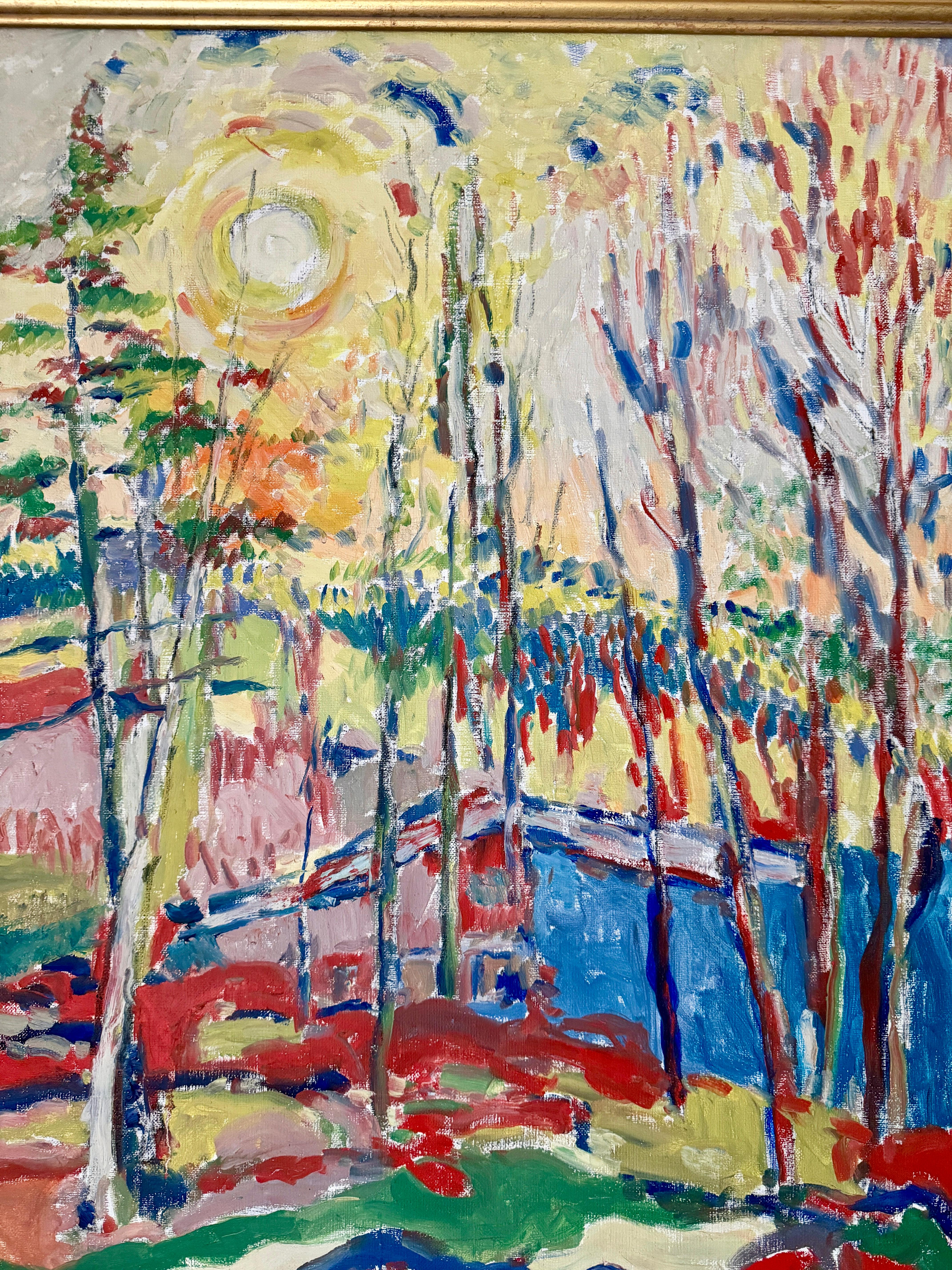 Paisaje vibrante con sol en venta 1