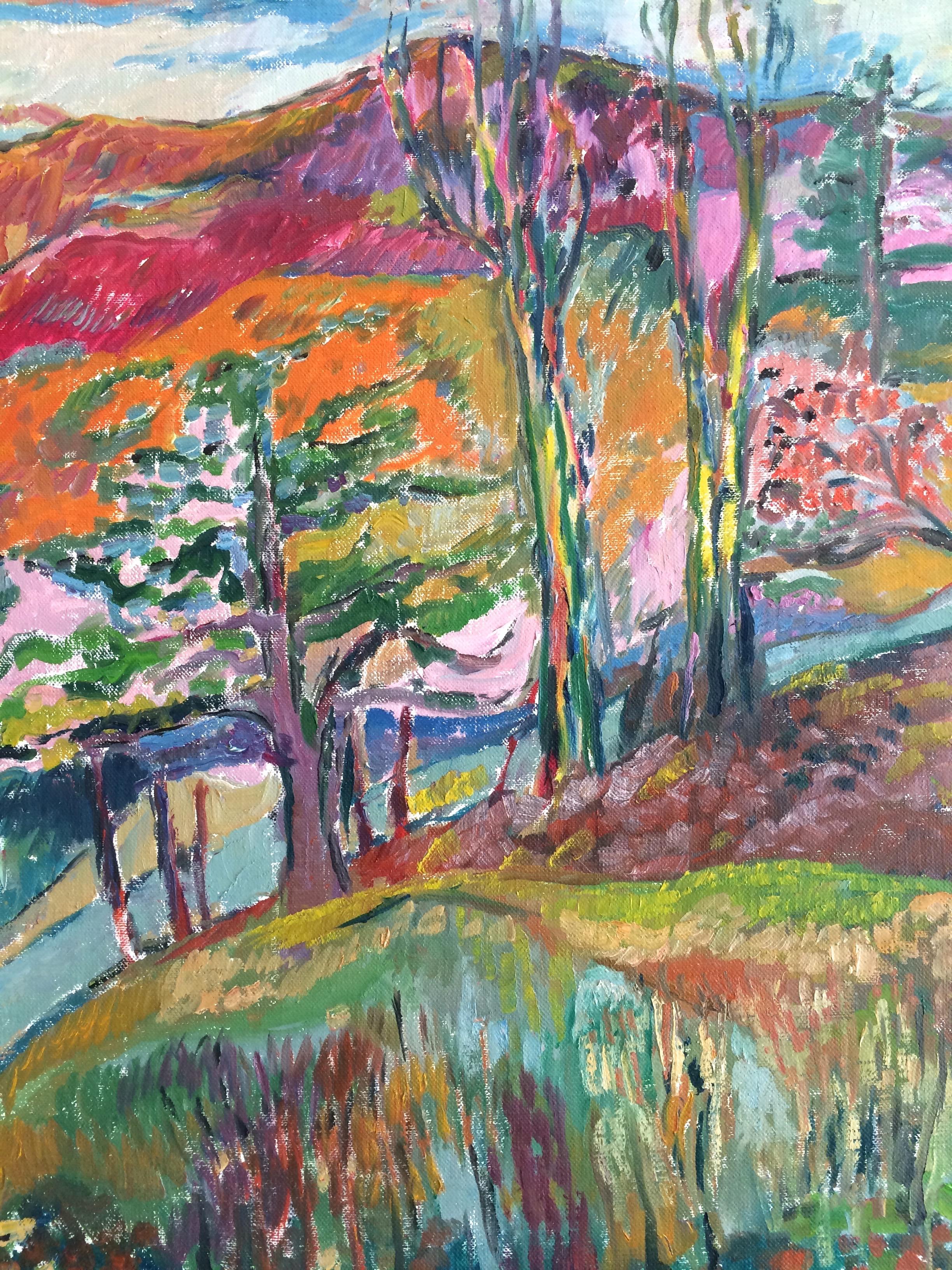 Vista del valle del Hudson - Painting de Jehudith Sobel