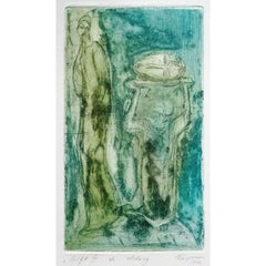Vintage Gift IV. 1992, a / e, paper, etching, 23x12 cm
