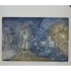 Flusso del tempo. 2015, carta, acquatinta, acquaforte, 23x37 cm 5/20