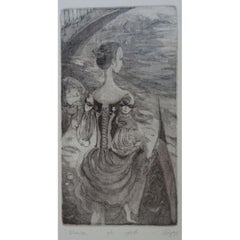 Venecia. 2009, papel, aguafuerte, 29x15 cm a/e