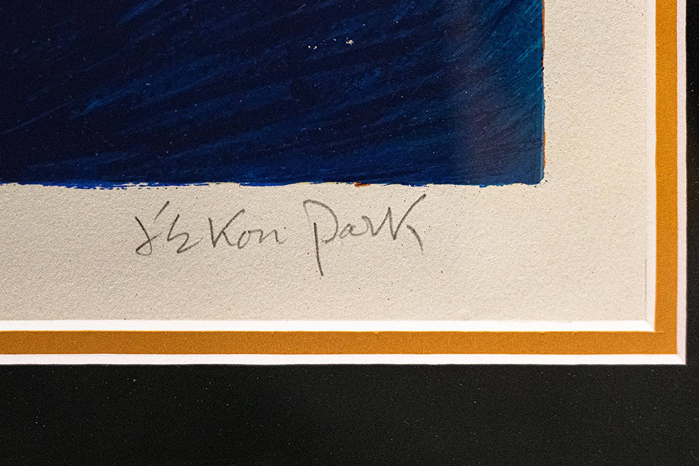 Untitled Abstract Lithograph By Jekon Park, Signed And Numbered For Sale 2