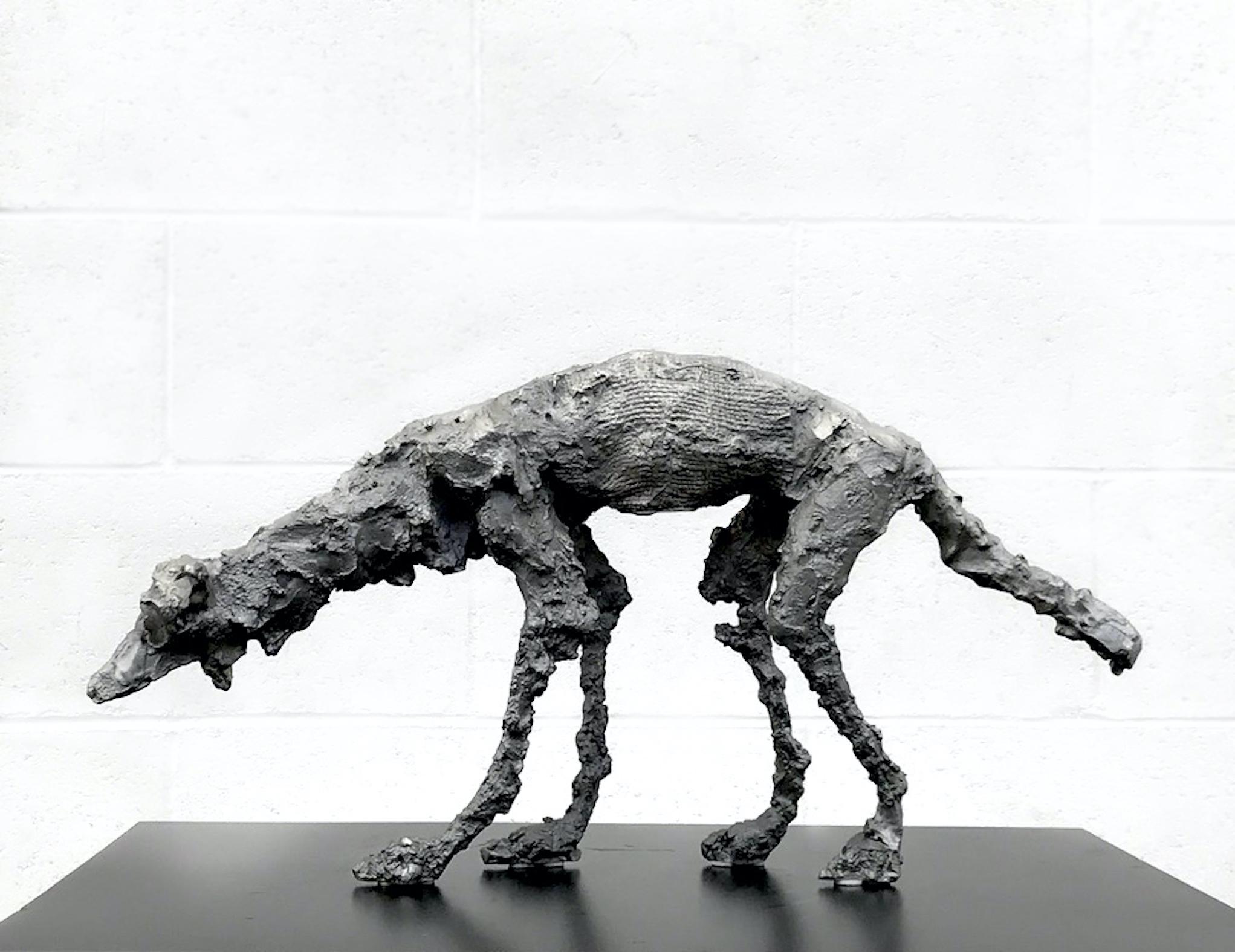 Being like this, the wolf - Sculpture by Jelena Vasiljev
