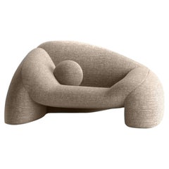 Jell Armchair in Beige Fabric by Alter Ego Studio