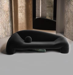 Jelle Jelles Divano in tessuto nero di Alter Ego Studio