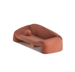 Canapé Jell en tissu rouge par Alter Ego Studio