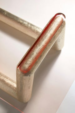 Jelly Coffee Table by Mattia Bonetti. Acrylic and sanded oak.