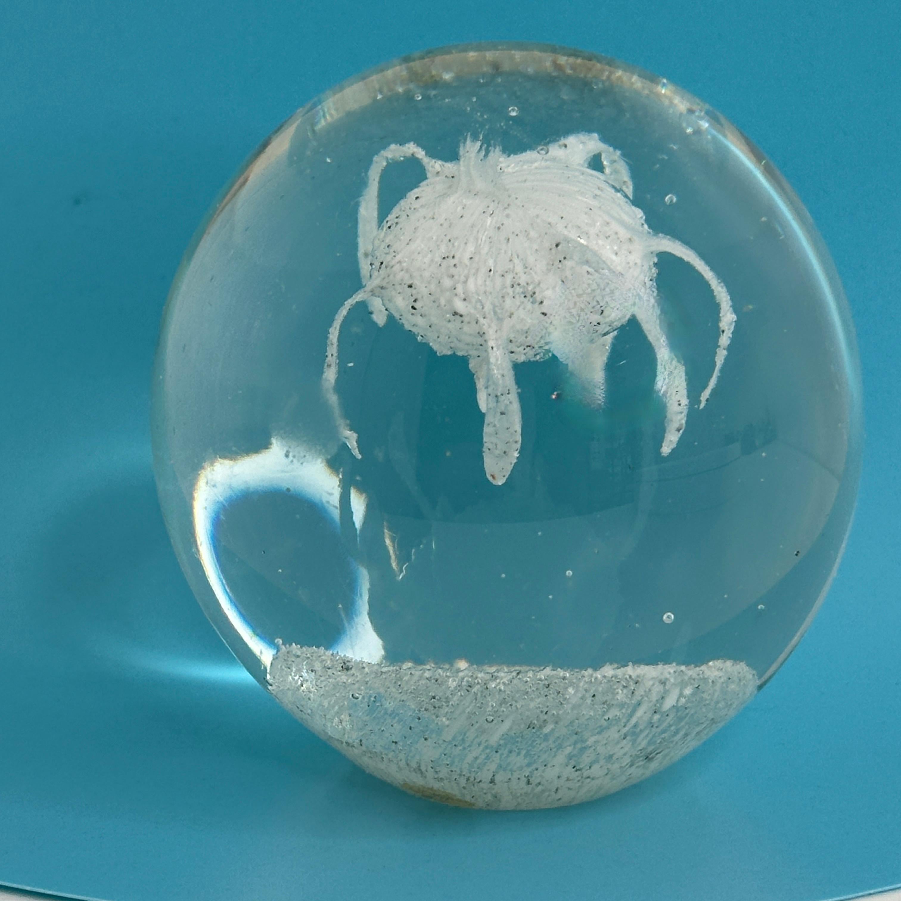 Presse-papiers en verre de Murano moderne du milieu du siècle, Italie des années 1980 en vente 3