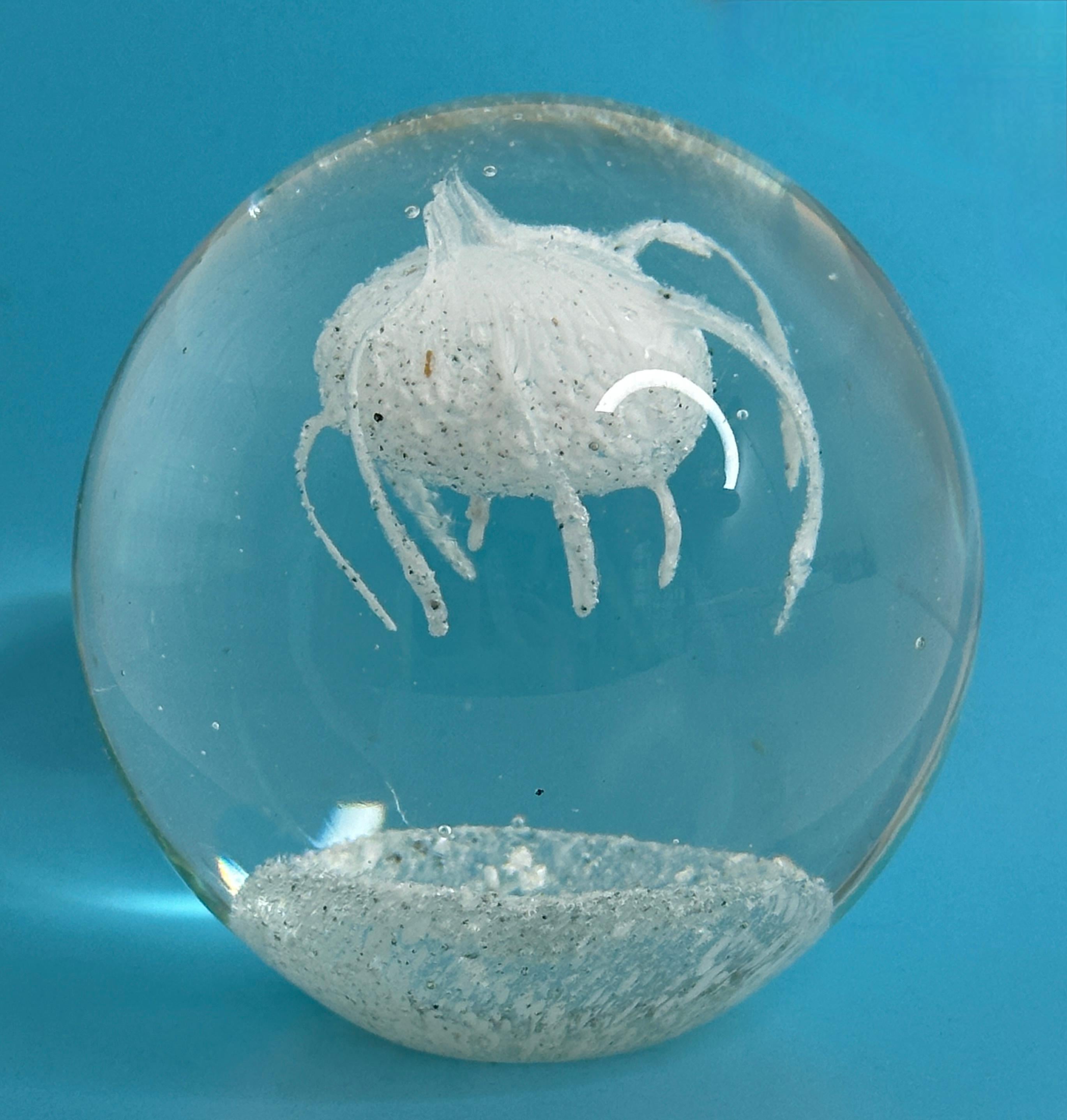 Presse-papiers en verre de Murano moderne du milieu du siècle, Italie des années 1980 en vente 5