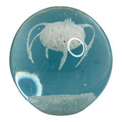 Jelly Fish Murano Glass Paperweight Mid-Century Modern, Italy 1980s