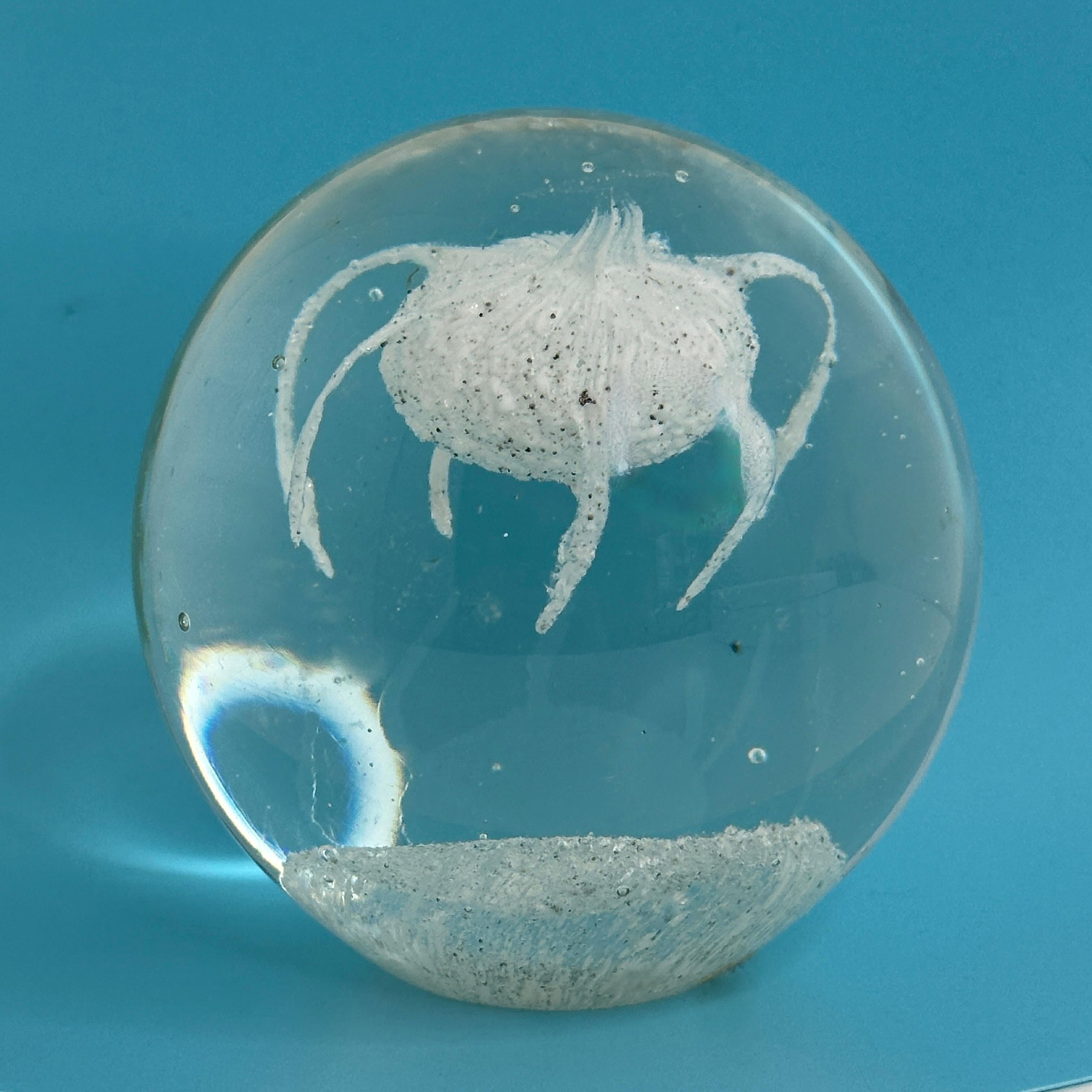 Presse-papiers en verre de Murano moderne du milieu du siècle, Italie des années 1980 en vente 1