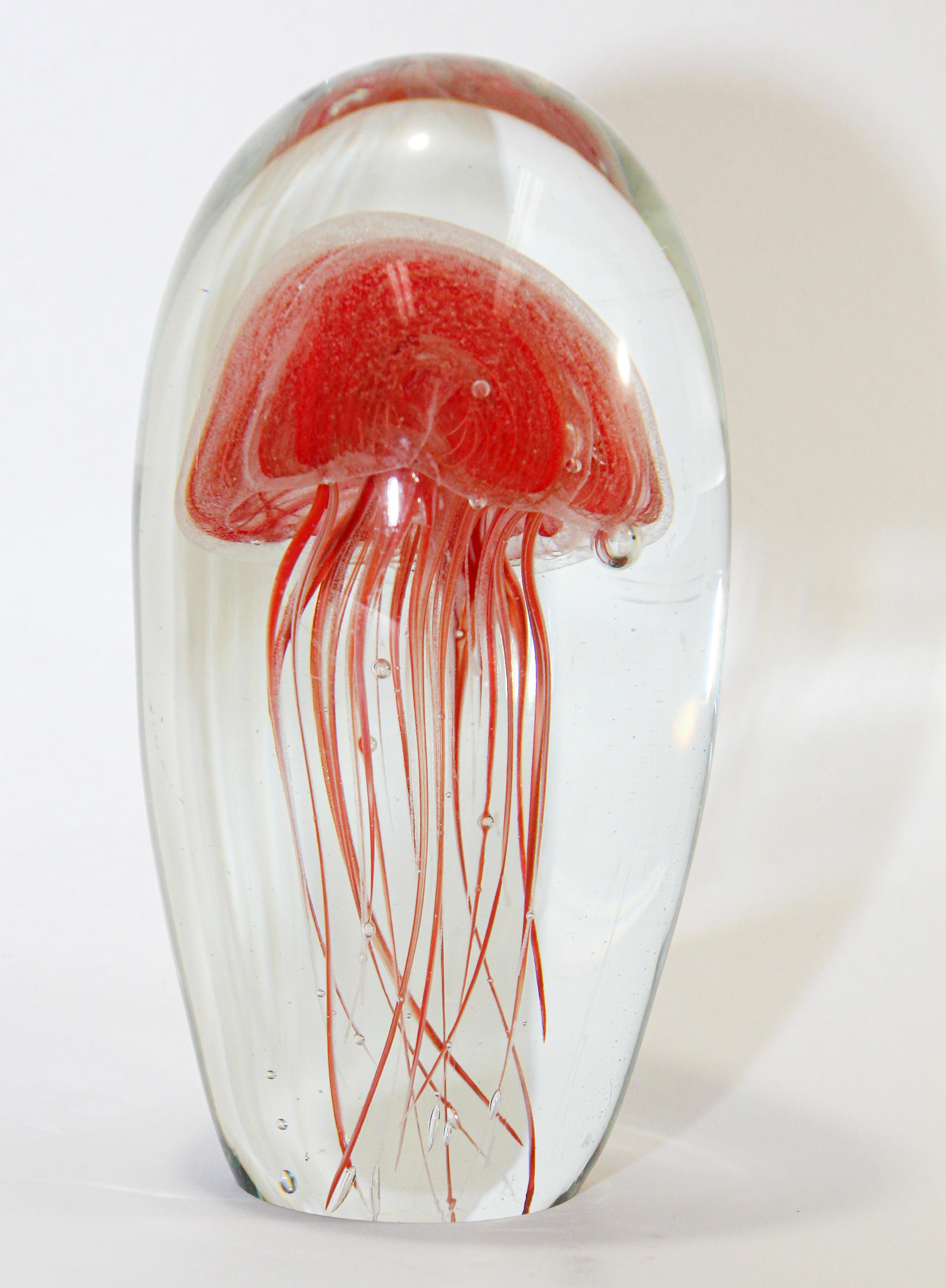 jelly fish glass art