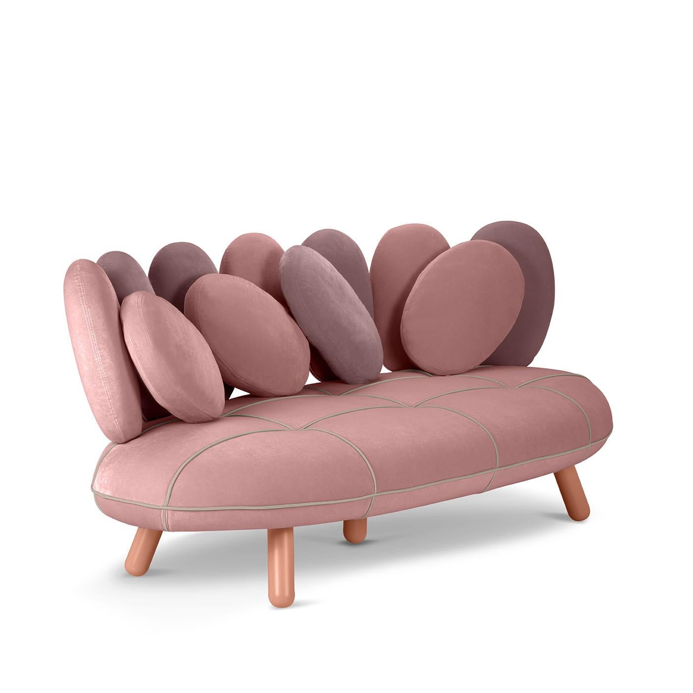 Jelly Pink 3-Seater Sofa By Simone Micheli by Adrenalina (21. Jahrhundert und zeitgenössisch) im Angebot