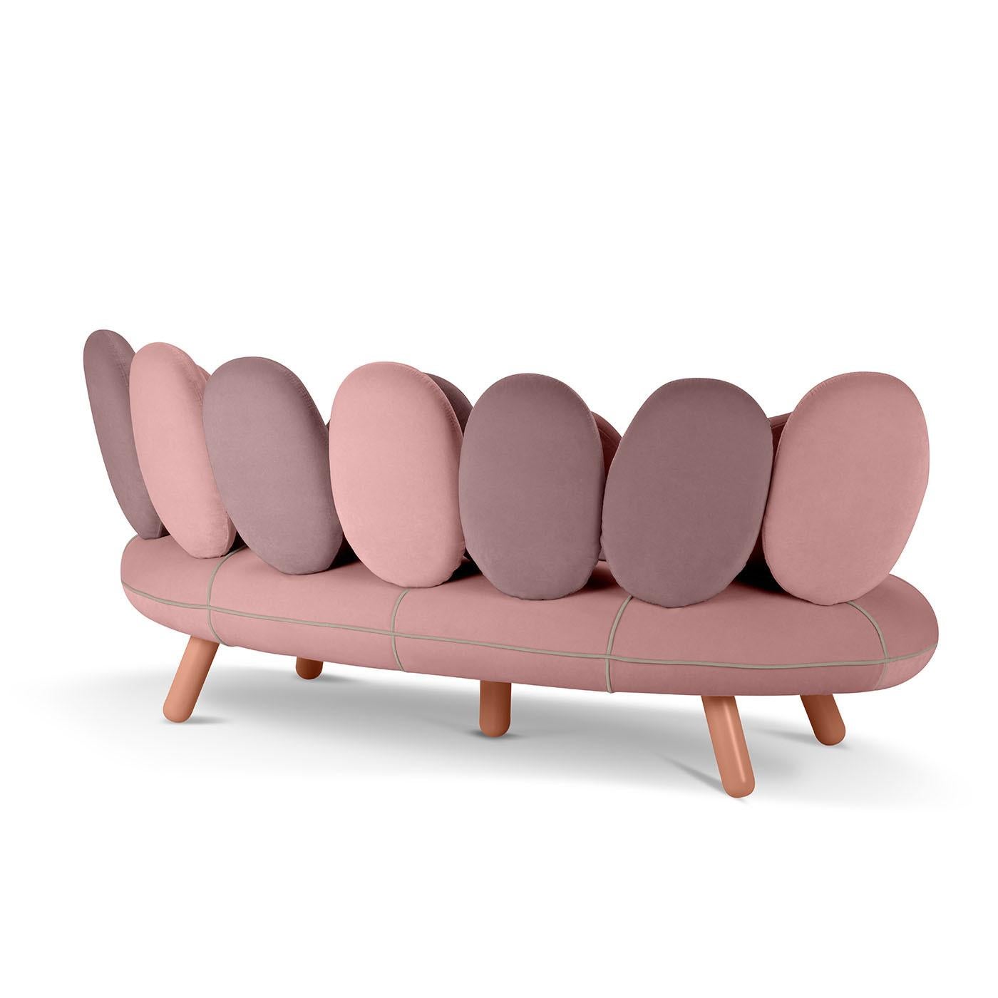 Jelly Pink 3-Seater Sofa By Simone Micheli by Adrenalina (Textil) im Angebot