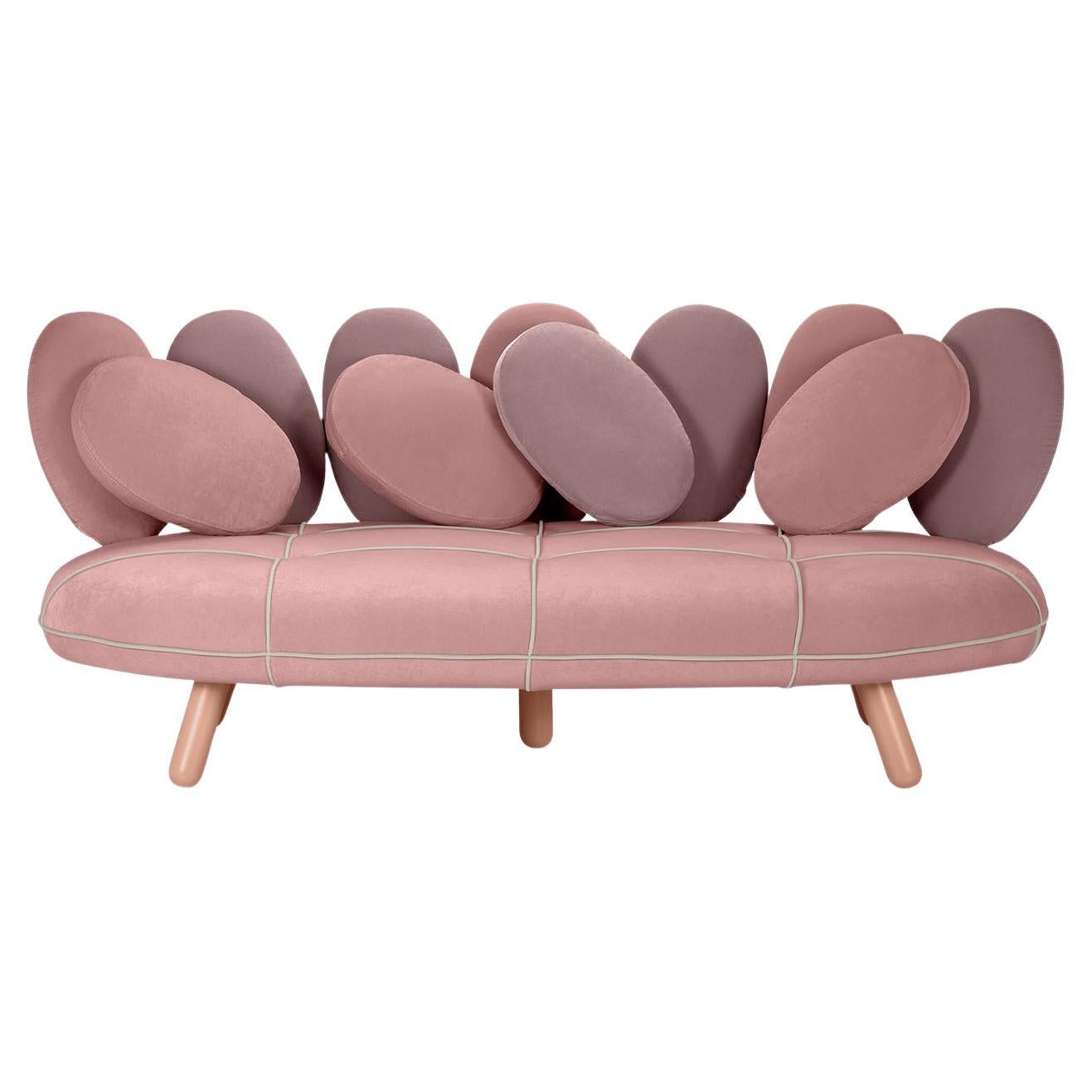 Jelly Pink 3-Seater Sofa By Simone Micheli by Adrenalina
