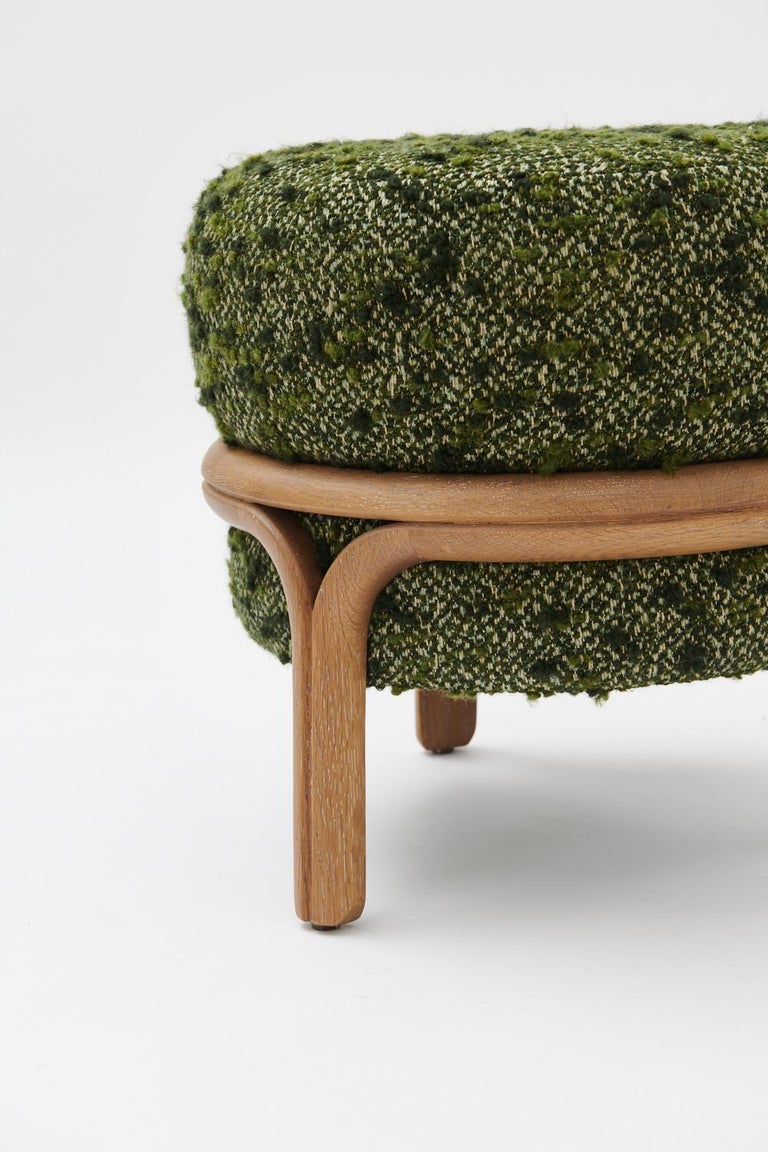 Jelly Stool in Green Fabric by Objective Collection OBJ+ For Sale at